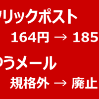 クリックポスト 値上げ ゆうメール 規格外の廃止 Solomonレビュー Redemarrage